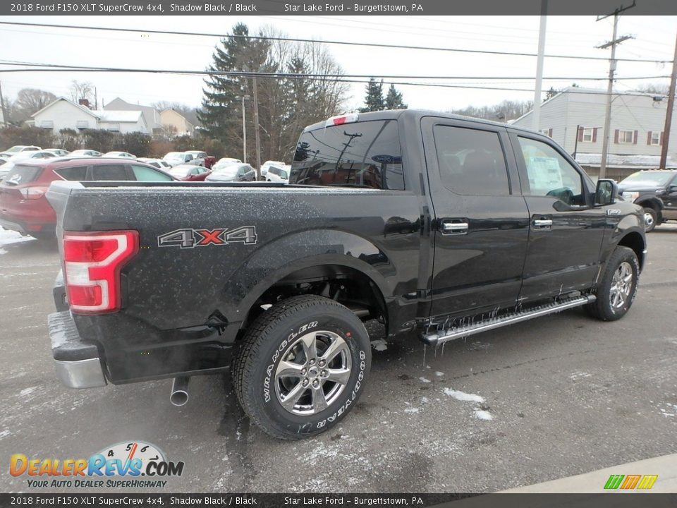 2018 Ford F150 XLT SuperCrew 4x4 Shadow Black / Black Photo #5