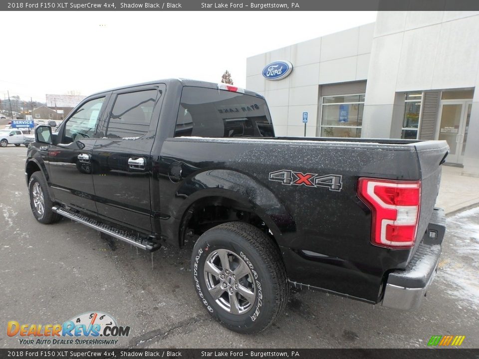 2018 Ford F150 XLT SuperCrew 4x4 Shadow Black / Black Photo #7
