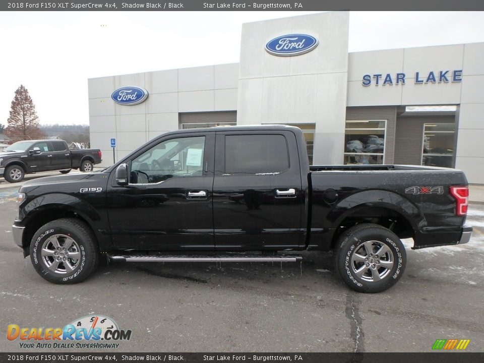2018 Ford F150 XLT SuperCrew 4x4 Shadow Black / Black Photo #8