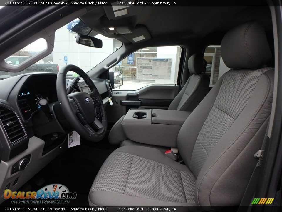 2018 Ford F150 XLT SuperCrew 4x4 Shadow Black / Black Photo #9