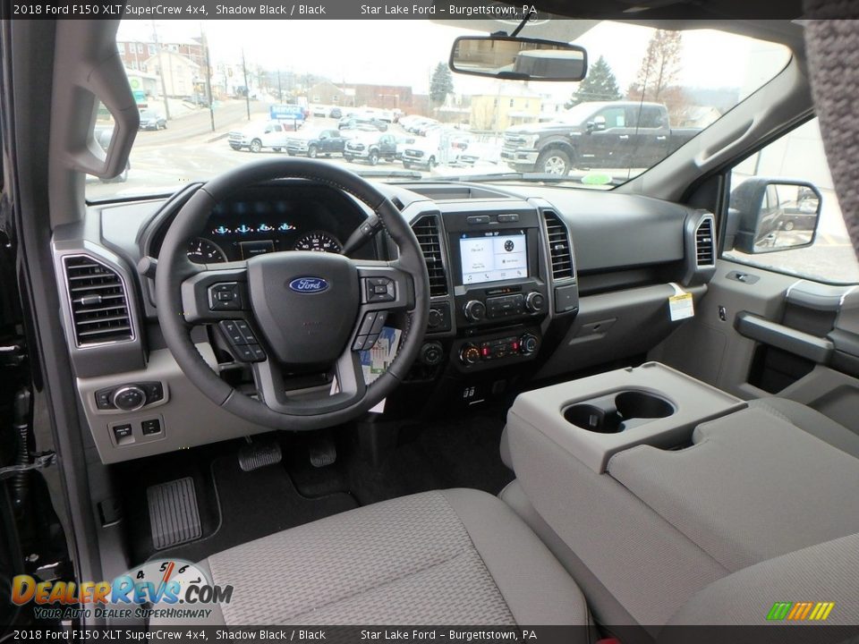 2018 Ford F150 XLT SuperCrew 4x4 Shadow Black / Black Photo #11