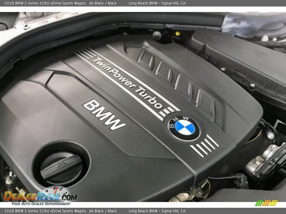 2018 BMW 3 Series 328d xDrive Sports Wagon Jet Black / Black Photo #32