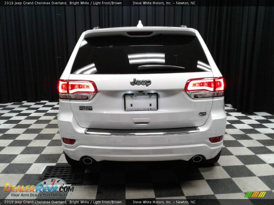 2019 Jeep Grand Cherokee Overland Bright White / Light Frost/Brown Photo #7