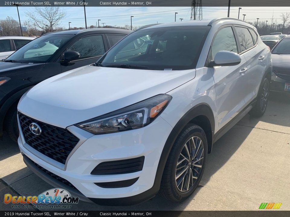 2019 Hyundai Tucson SEL Winter White / Gray Photo #1
