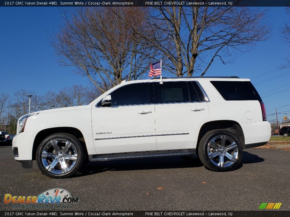 2017 GMC Yukon Denali 4WD Summit White / Cocoa/­Dark Atmosphere Photo #4