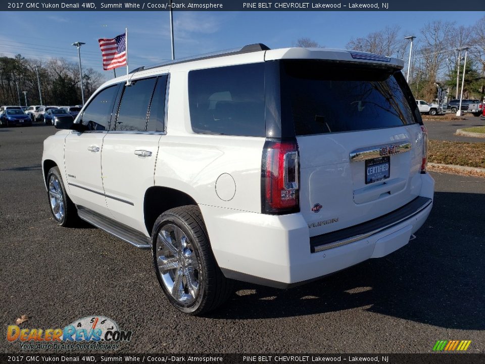 2017 GMC Yukon Denali 4WD Summit White / Cocoa/­Dark Atmosphere Photo #5