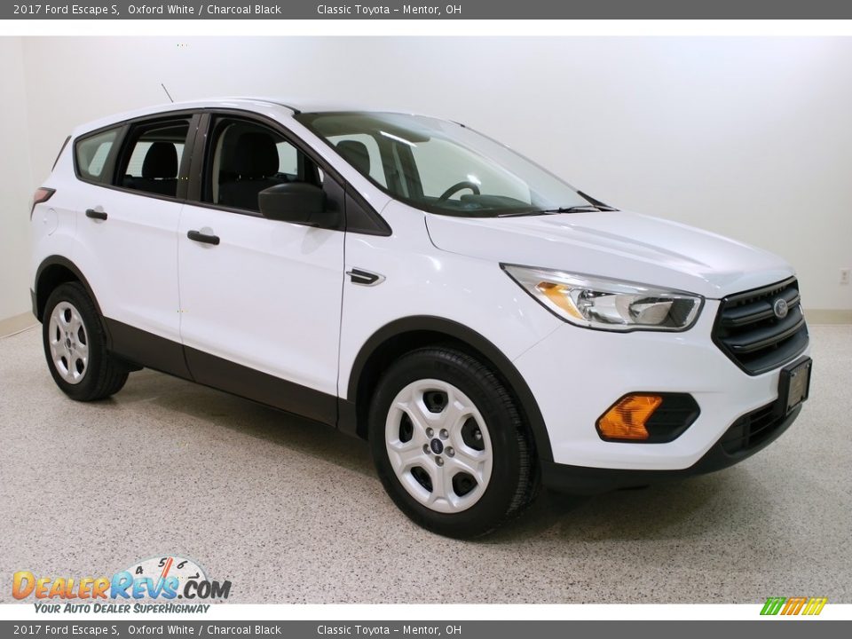 2017 Ford Escape S Oxford White / Charcoal Black Photo #1