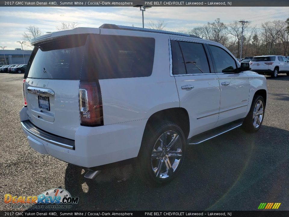 2017 GMC Yukon Denali 4WD Summit White / Cocoa/­Dark Atmosphere Photo #7
