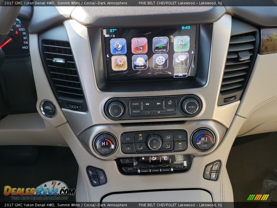 2017 GMC Yukon Denali 4WD Summit White / Cocoa/­Dark Atmosphere Photo #25