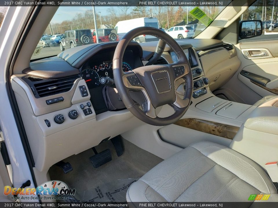 2017 GMC Yukon Denali 4WD Summit White / Cocoa/­Dark Atmosphere Photo #28