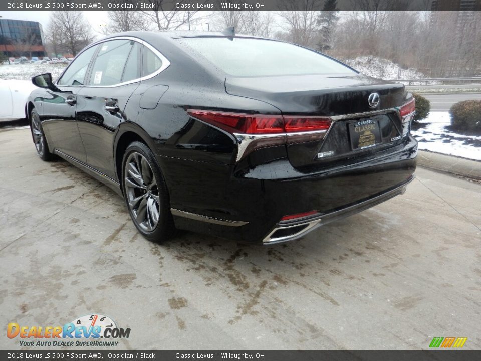 2018 Lexus LS 500 F Sport AWD Obsidian / Black Photo #4