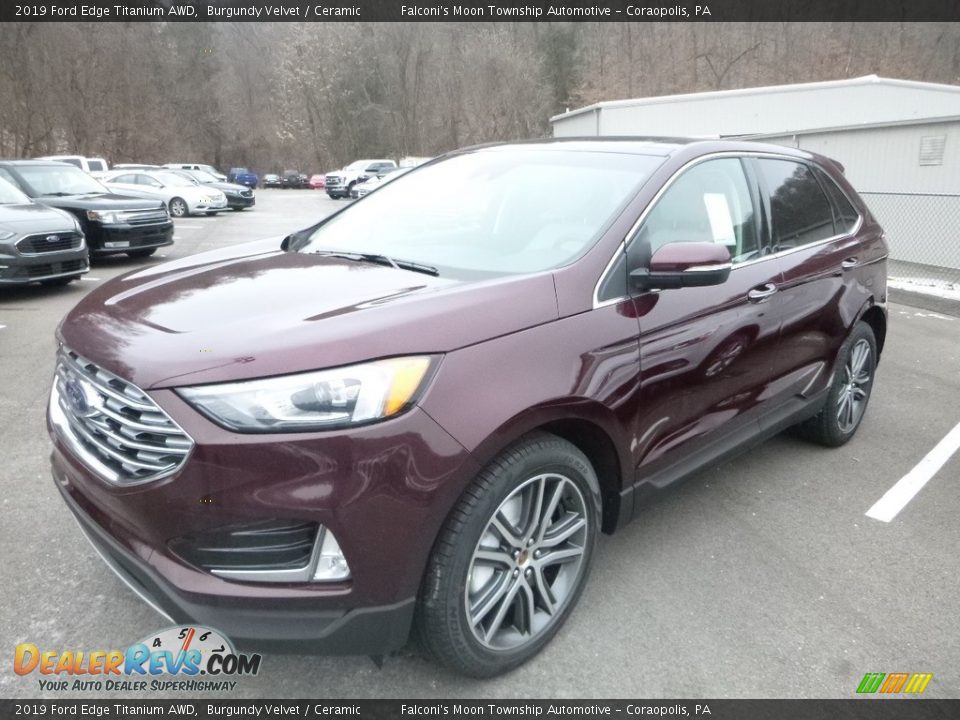 2019 Ford Edge Titanium AWD Burgundy Velvet / Ceramic Photo #5