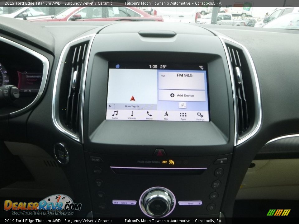 2019 Ford Edge Titanium AWD Burgundy Velvet / Ceramic Photo #13