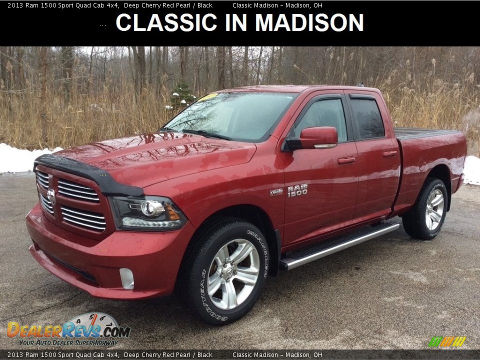 2013 Ram 1500 Sport Quad Cab 4x4 Deep Cherry Red Pearl / Black Photo #1