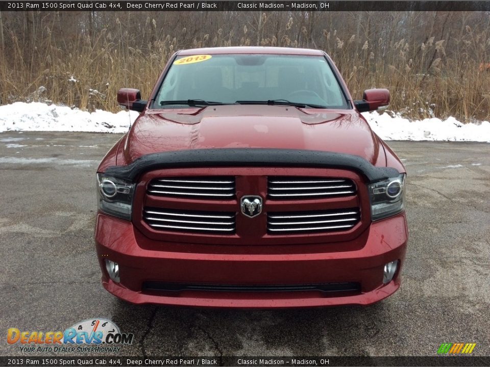 2013 Ram 1500 Sport Quad Cab 4x4 Deep Cherry Red Pearl / Black Photo #2