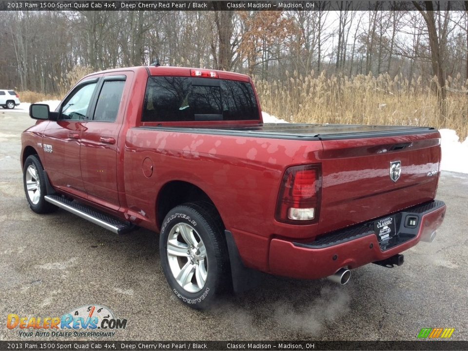 2013 Ram 1500 Sport Quad Cab 4x4 Deep Cherry Red Pearl / Black Photo #4