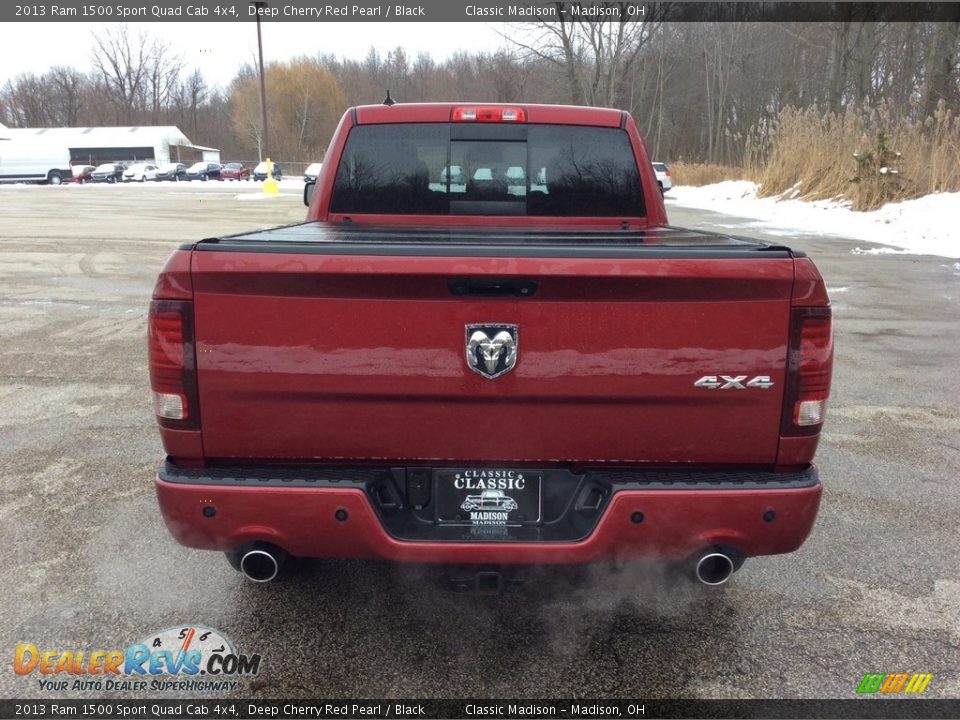 2013 Ram 1500 Sport Quad Cab 4x4 Deep Cherry Red Pearl / Black Photo #5
