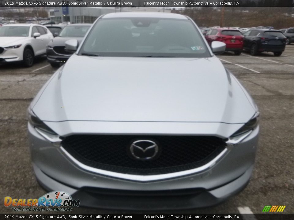2019 Mazda CX-5 Signature AWD Sonic Silver Metallic / Caturra Brown Photo #4