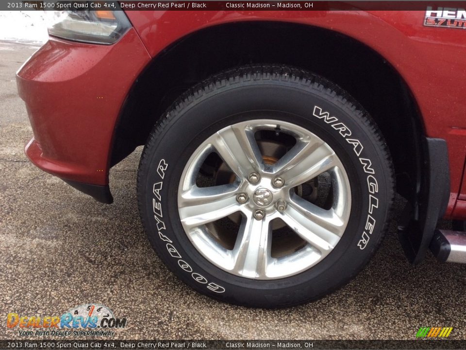 2013 Ram 1500 Sport Quad Cab 4x4 Deep Cherry Red Pearl / Black Photo #13