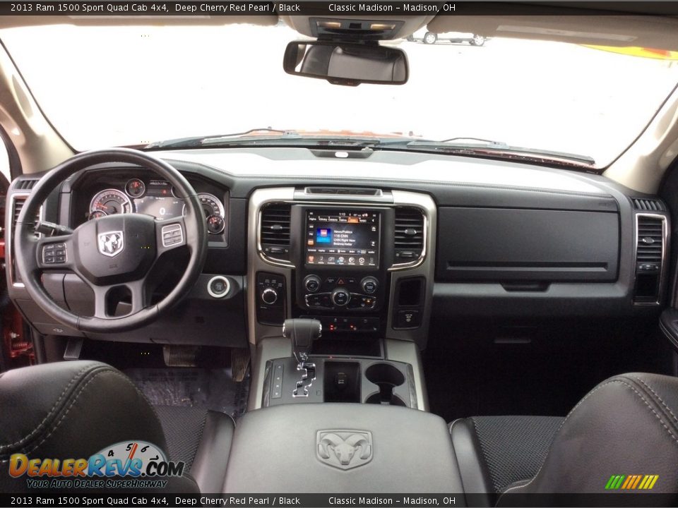 2013 Ram 1500 Sport Quad Cab 4x4 Deep Cherry Red Pearl / Black Photo #18