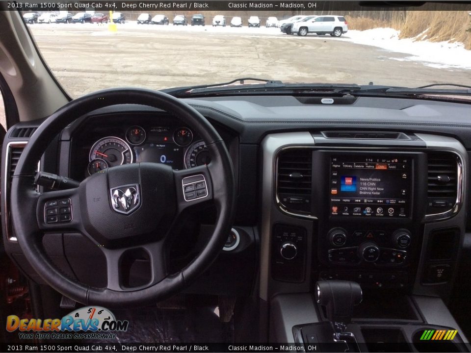 2013 Ram 1500 Sport Quad Cab 4x4 Deep Cherry Red Pearl / Black Photo #19