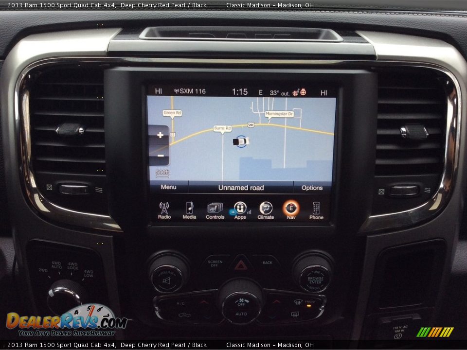 2013 Ram 1500 Sport Quad Cab 4x4 Deep Cherry Red Pearl / Black Photo #22