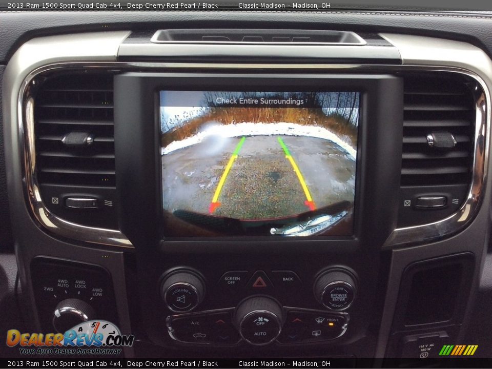 2013 Ram 1500 Sport Quad Cab 4x4 Deep Cherry Red Pearl / Black Photo #23