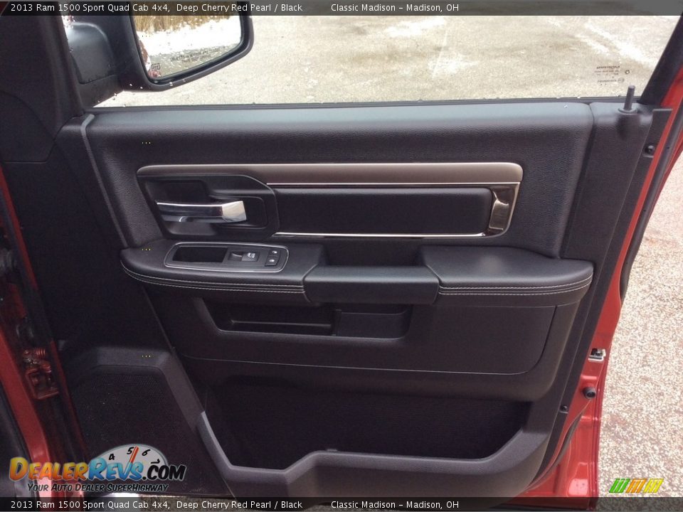 2013 Ram 1500 Sport Quad Cab 4x4 Deep Cherry Red Pearl / Black Photo #24