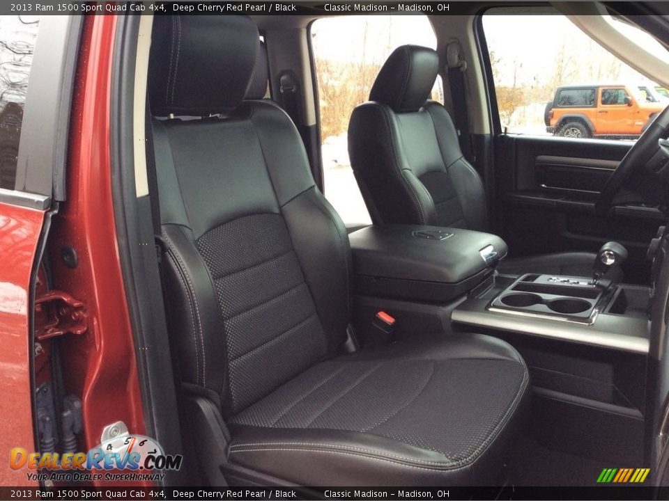 2013 Ram 1500 Sport Quad Cab 4x4 Deep Cherry Red Pearl / Black Photo #25