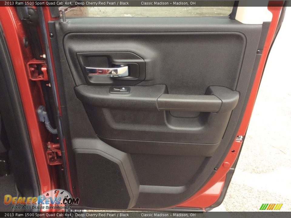2013 Ram 1500 Sport Quad Cab 4x4 Deep Cherry Red Pearl / Black Photo #26
