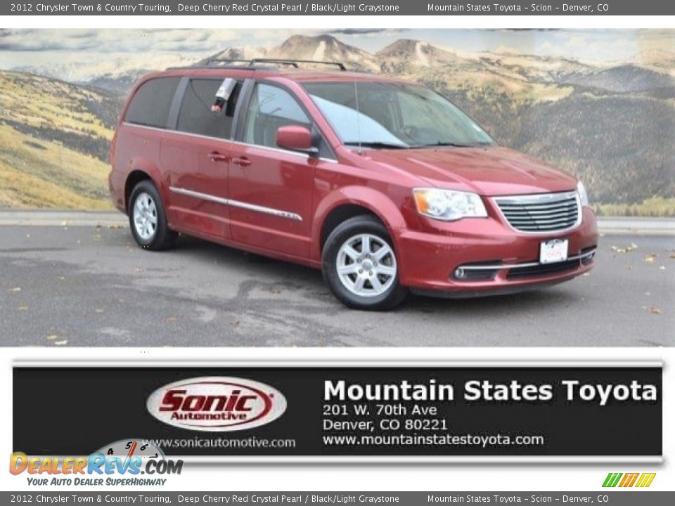 2012 Chrysler Town & Country Touring Deep Cherry Red Crystal Pearl / Black/Light Graystone Photo #1