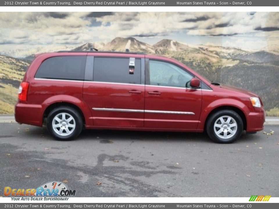 2012 Chrysler Town & Country Touring Deep Cherry Red Crystal Pearl / Black/Light Graystone Photo #2