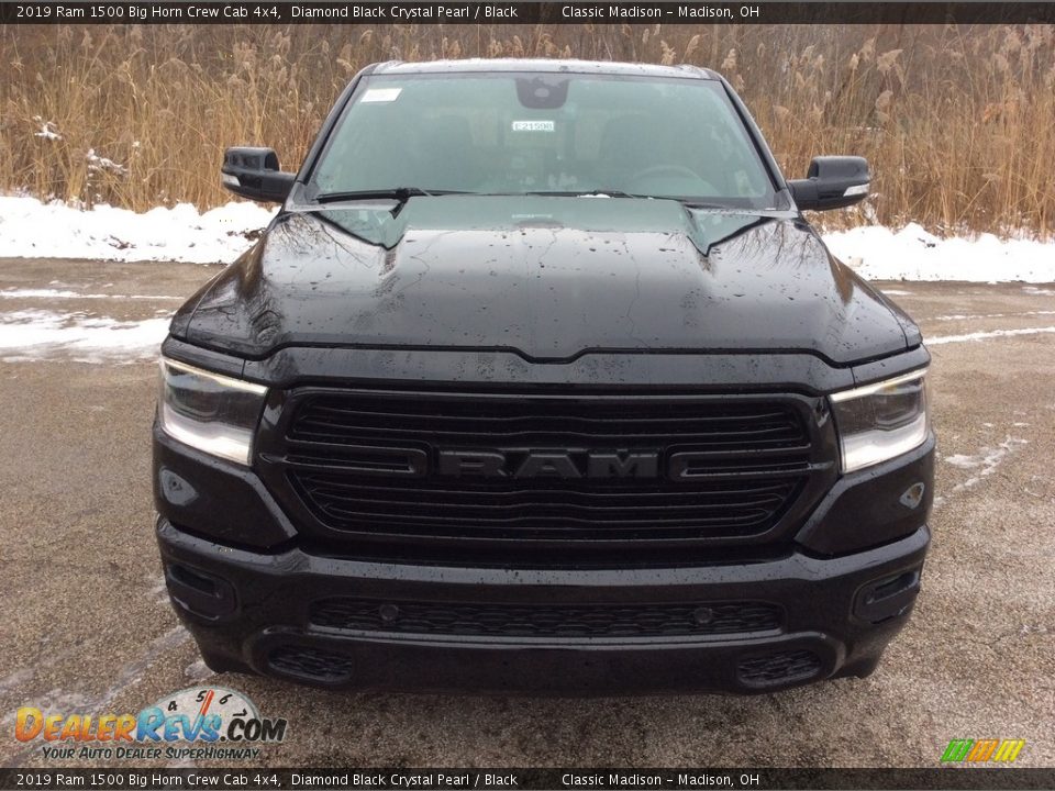 2019 Ram 1500 Big Horn Crew Cab 4x4 Diamond Black Crystal Pearl / Black Photo #2