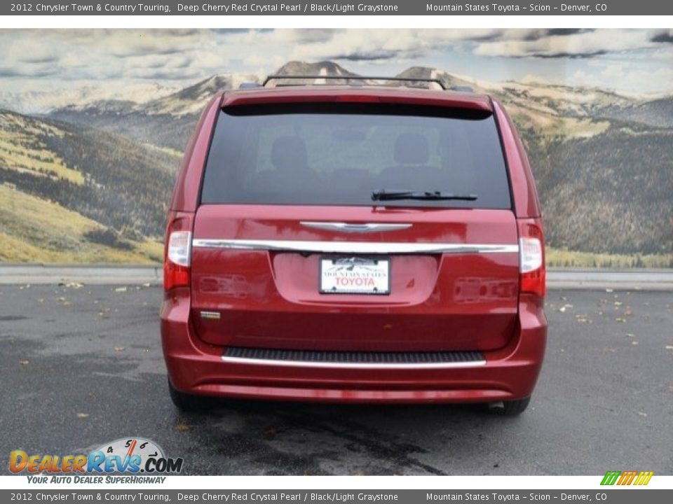 2012 Chrysler Town & Country Touring Deep Cherry Red Crystal Pearl / Black/Light Graystone Photo #9