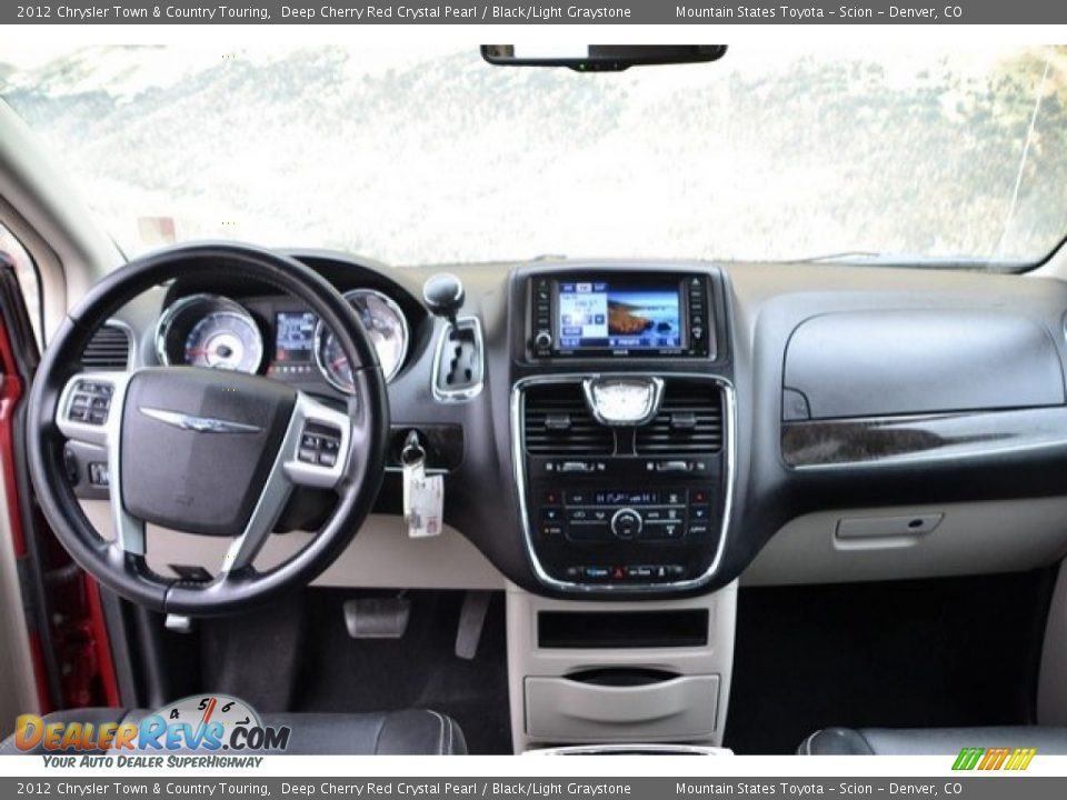 2012 Chrysler Town & Country Touring Deep Cherry Red Crystal Pearl / Black/Light Graystone Photo #13