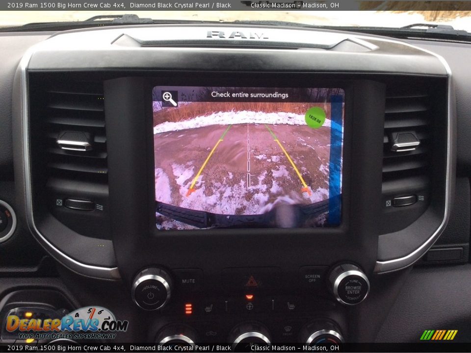 2019 Ram 1500 Big Horn Crew Cab 4x4 Diamond Black Crystal Pearl / Black Photo #15