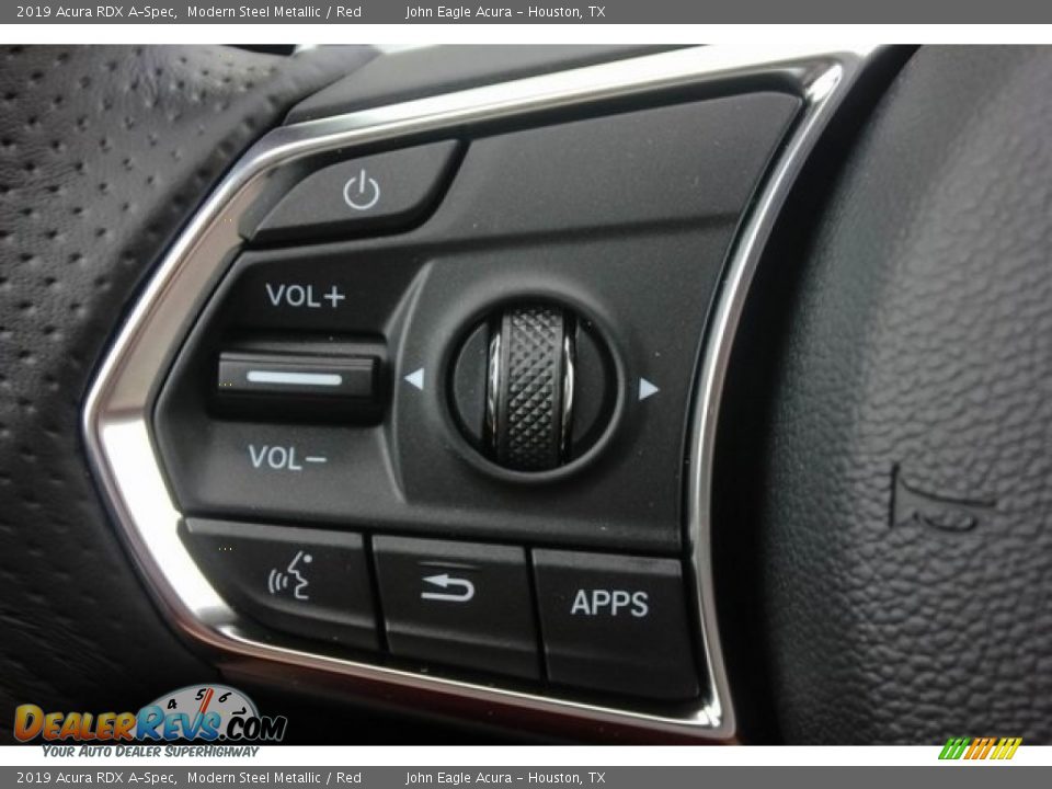 2019 Acura RDX A-Spec Modern Steel Metallic / Red Photo #32