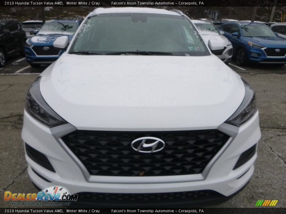 2019 Hyundai Tucson Value AWD Winter White / Gray Photo #4