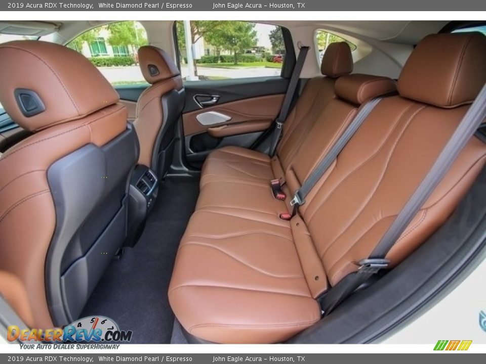 2019 Acura RDX Technology White Diamond Pearl / Espresso Photo #18