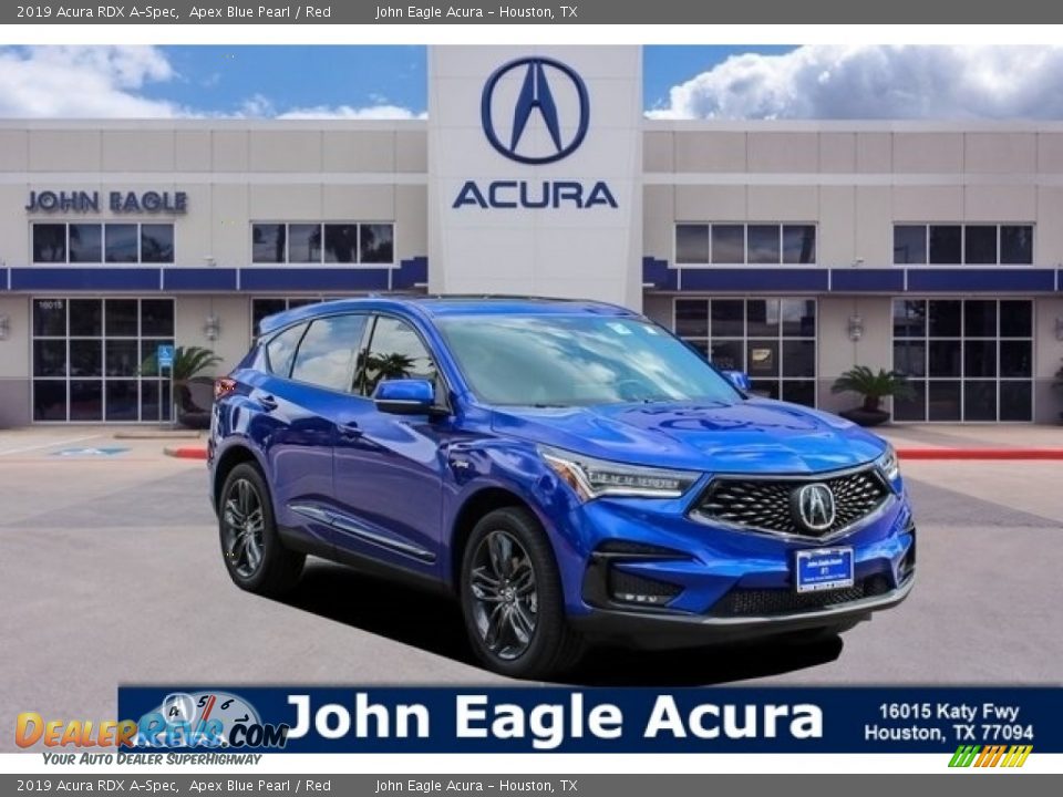 2019 Acura RDX A-Spec Apex Blue Pearl / Red Photo #1