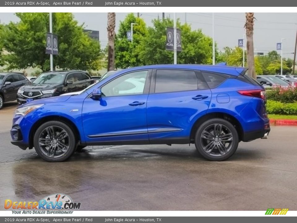 2019 Acura RDX A-Spec Apex Blue Pearl / Red Photo #4