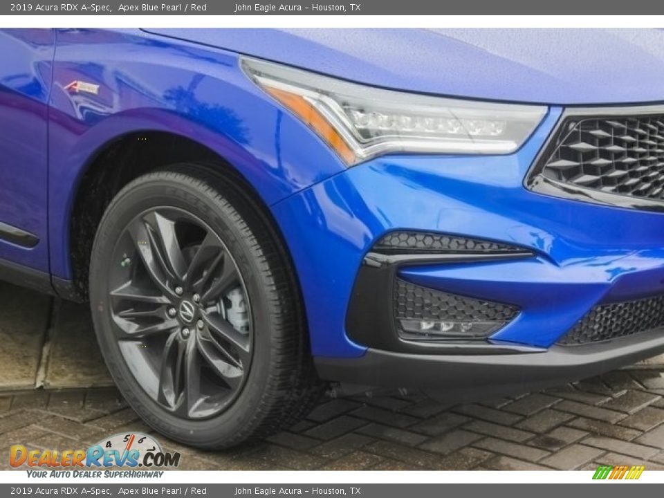2019 Acura RDX A-Spec Apex Blue Pearl / Red Photo #10