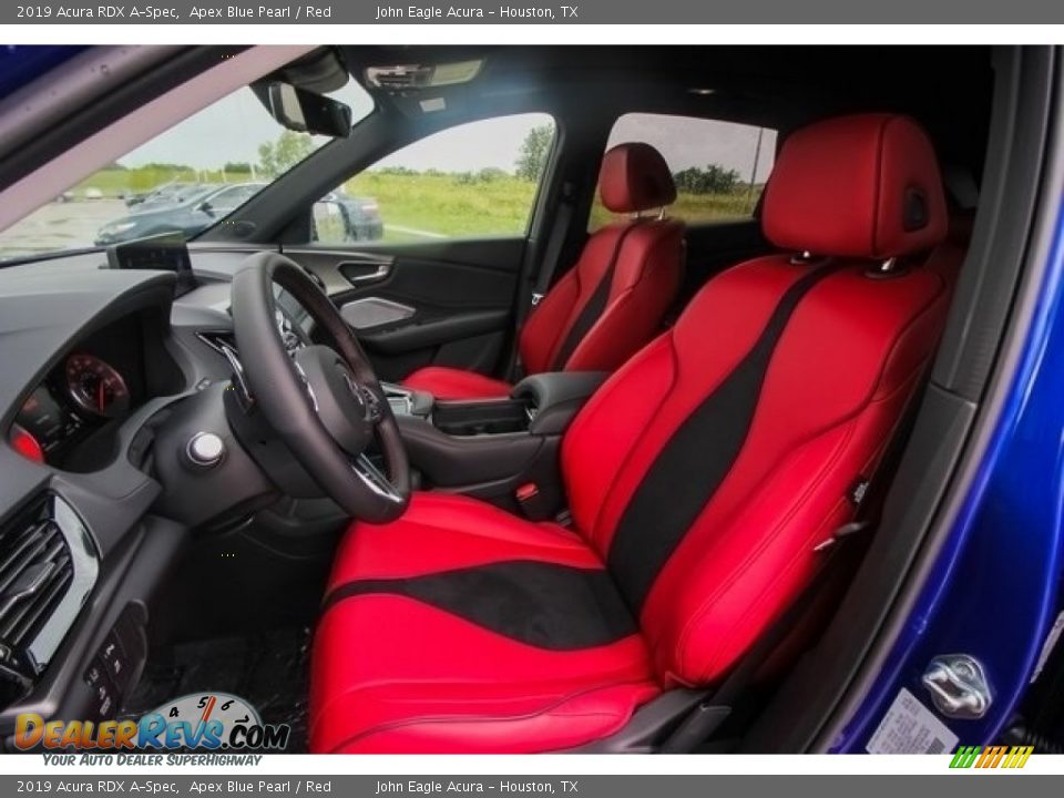 2019 Acura RDX A-Spec Apex Blue Pearl / Red Photo #16