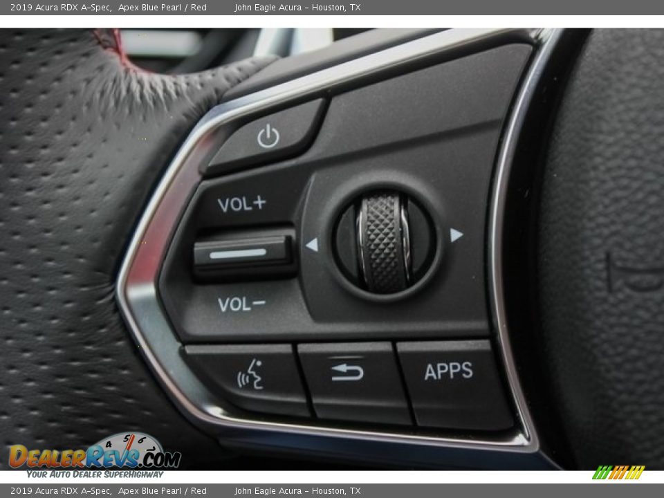 2019 Acura RDX A-Spec Apex Blue Pearl / Red Photo #34
