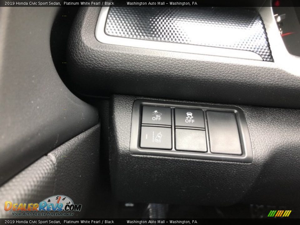 2019 Honda Civic Sport Sedan Platinum White Pearl / Black Photo #14