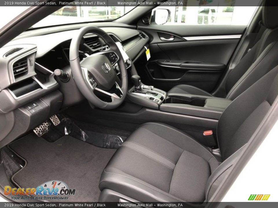 Black Interior - 2019 Honda Civic Sport Sedan Photo #5