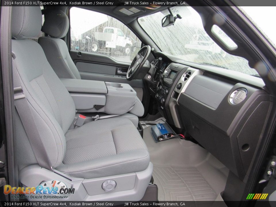 2014 Ford F150 XLT SuperCrew 4x4 Kodiak Brown / Steel Grey Photo #12