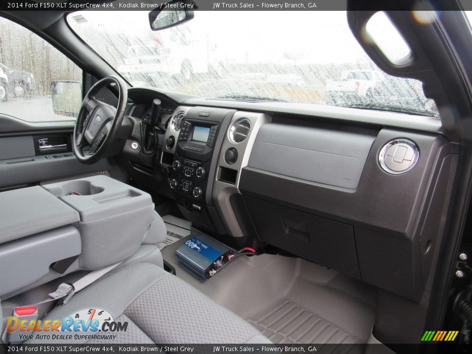 2014 Ford F150 XLT SuperCrew 4x4 Kodiak Brown / Steel Grey Photo #13