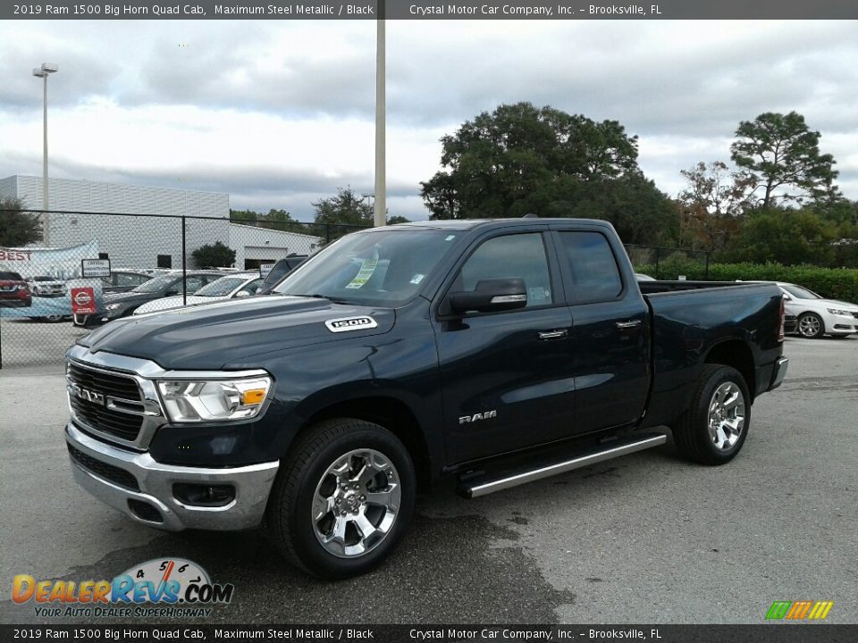2019 Ram 1500 Big Horn Quad Cab Maximum Steel Metallic / Black Photo #1