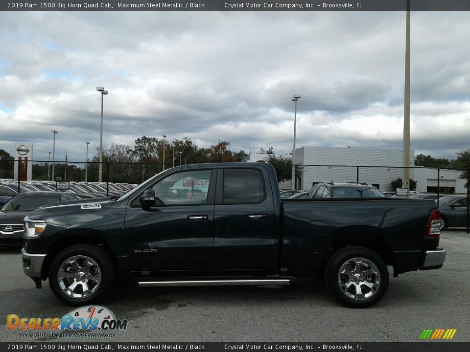 2019 Ram 1500 Big Horn Quad Cab Maximum Steel Metallic / Black Photo #2